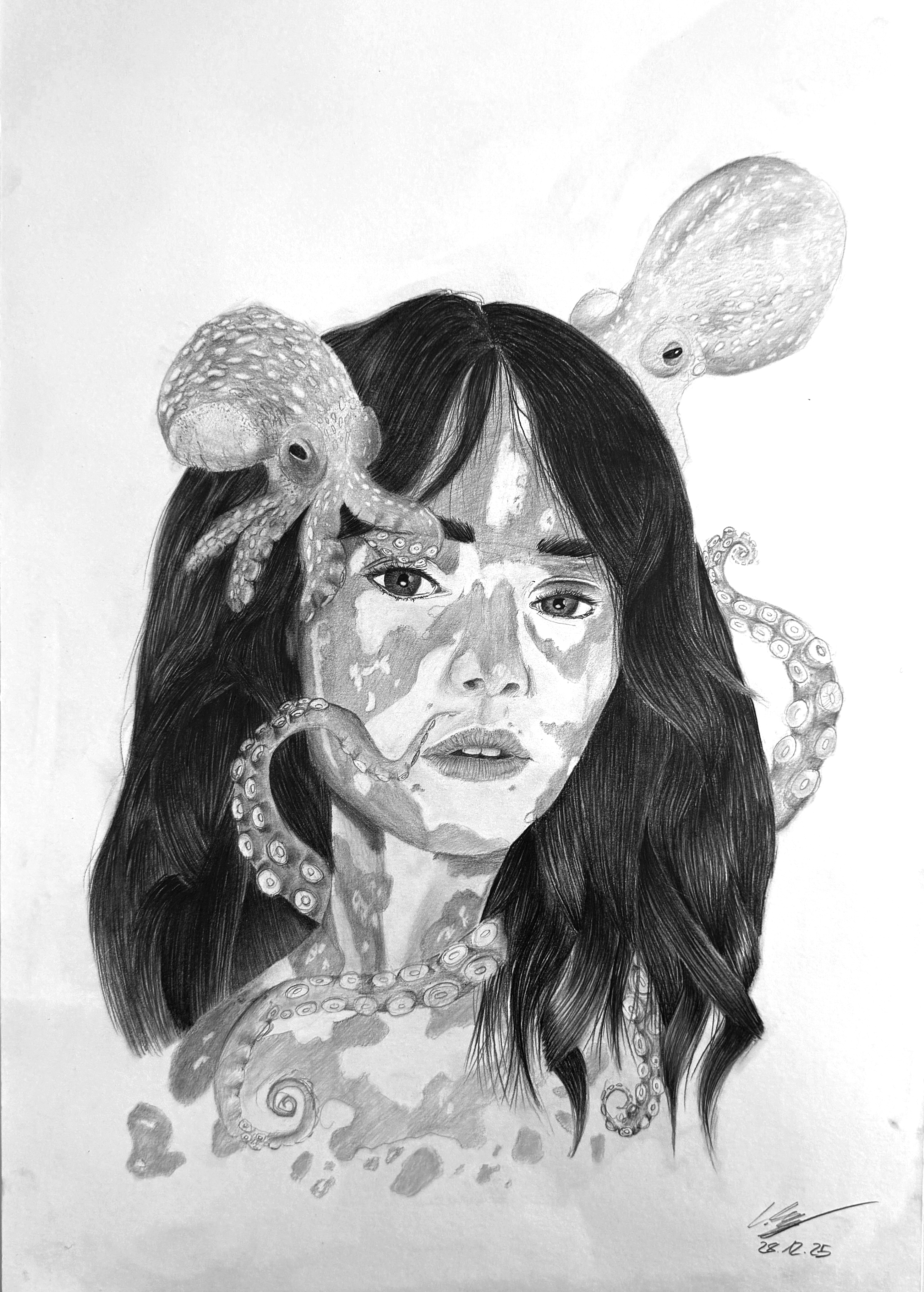 Drawing and portrait composition